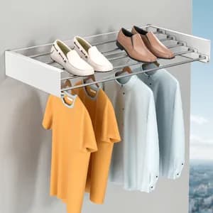 Wall-Mounted Retractable Drying Rack