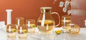 Rebeccana glass tea set