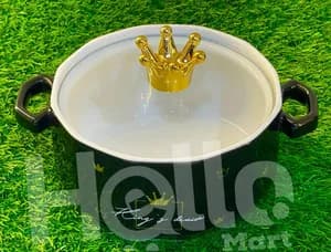 Small Crown Lid Stew Serving Bowl