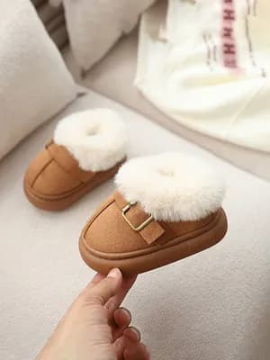 Unisex warm furry cute outdoor shoes