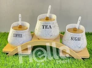 3-in-1 Ceramic Tea Coffee Sugar Set
