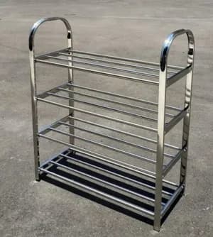 4 layer stainless steel shoe rack