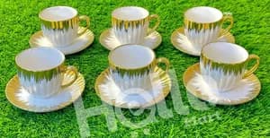 Decorative Coffee Cup Set 6 Pieces