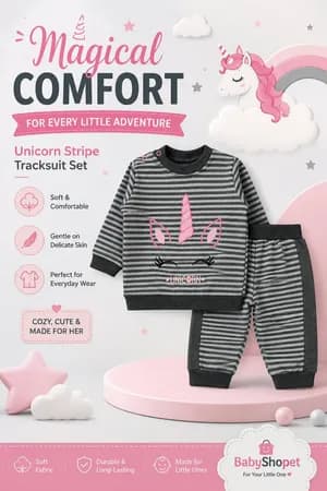 Soft striped 2-piece set
