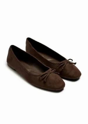 Papaya Suede Ballet Flats