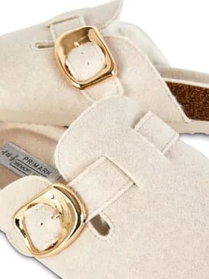 Primark felt lined clog mules