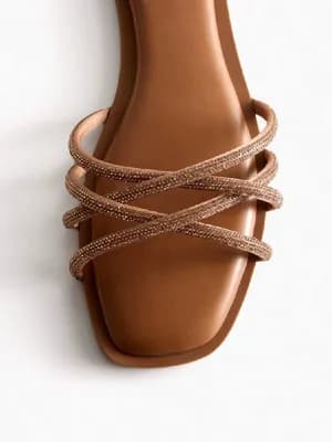 Primark embellished woven flat sandals