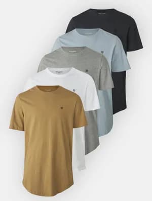 JACK & JONES 5 PACK T-Shirts