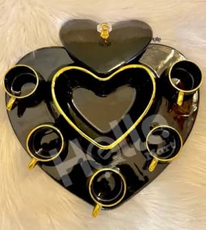 Heart Shaped Coffee Cup Set