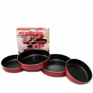 4 Pcs Non-Stick Cake Baking Plates