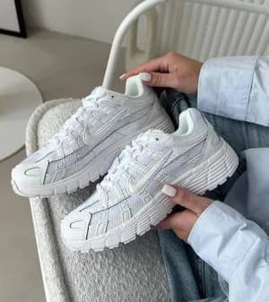 Nike P6000 Triple White Sneakers
