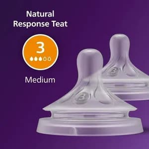Philips Avent Natural Response Nipples, Medium Flow (Flow 3),(flow 4)