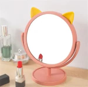 portable rotating tabletop mirror