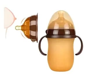 Baby Bottle with Silicone Nipple