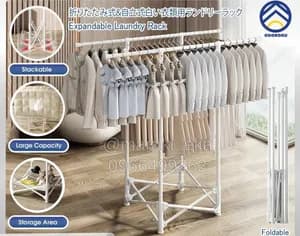 Double Bar Foldable Cloth Drying Rack
