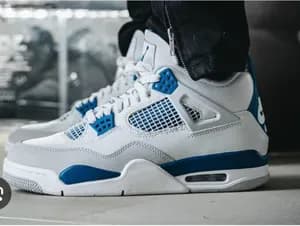Jordan 4 Retro military Blue off white