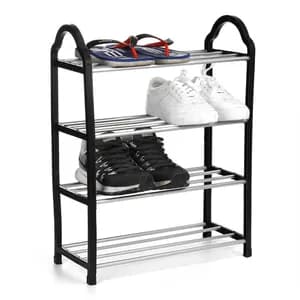 4-Tier Stainless Steel Shoe Rack