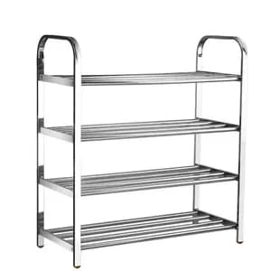 4 Layer Stainless Steel Shoe Rack