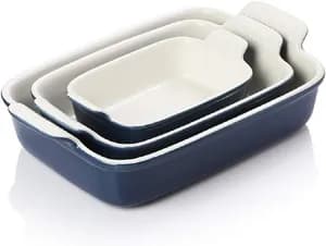 Porcelain Ceramic Baking Tray Set