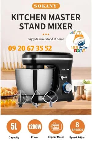 Sokany Stand mixer 5 L