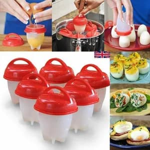 6 pc Silicon Egg Boiler