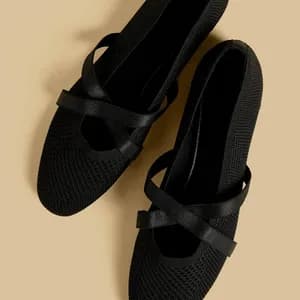 MAX criss cross ballerina shoe