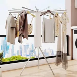 360° Rotating Foldable Clothes Drying Rack