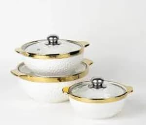 3-Piece Ceramic Serving Bowl Set