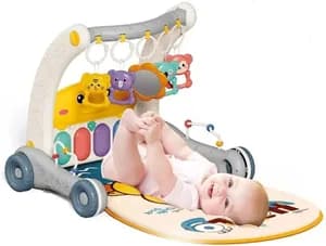 2-in-1 Piano Rack & Baby Walker
