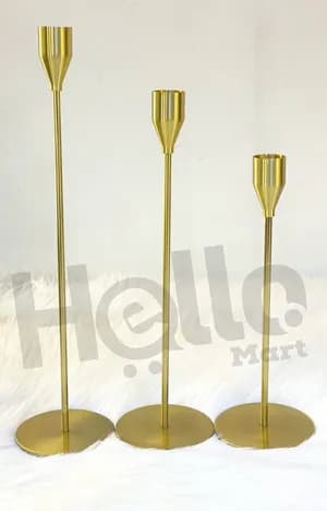 Gold Candle Holder Set