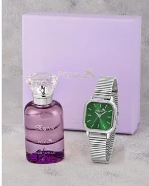 POLO-AIR Women's Perfume and Watch Gift Set