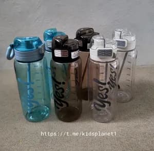 2 in 1 Water bottle ( both straw and flip-top)