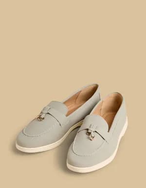 Max metal accent slip on loafers