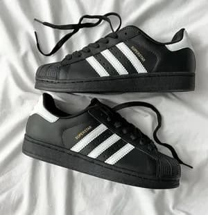 Adidas Superstar Black White Sneakers