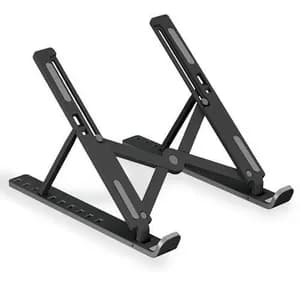 Foldable Height Adjustable Metal Laptop Stand