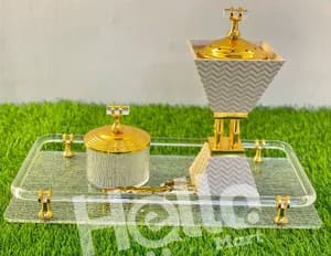 Decorative Incense Burner Tray Set