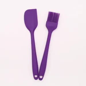 2pcs Silicone Brush Spatula Set