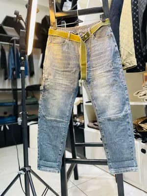 Men's Denim Jeans with Belt
