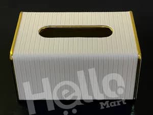 Elegant White Tissue Box Holder