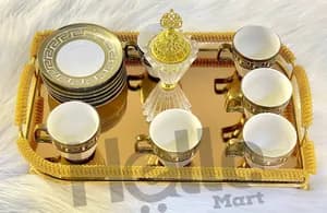 Large Golden Service Tray