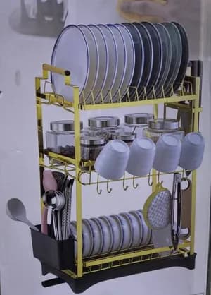 3 Layer Stainless Steel Dish Drying Rack