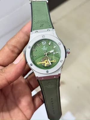 Hublot Green Silicon Strap Watch