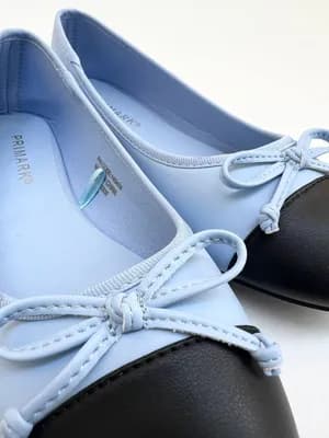 Primark paneled bow ballerina flat