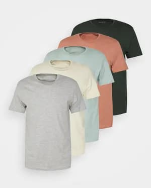 PIER ONE 5 Pack 100% Cotton T-Shirts