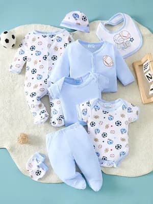 8 Pcs Newborn Baby Clothing Set