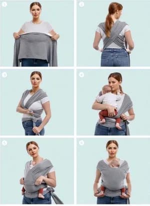 Wrap Baby Carrier (0 – 35 lbs)