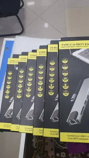 Type-C to HDTV 8-in-1 Hub
