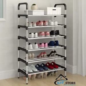6 Layer Stainless Steel Shoe Rack