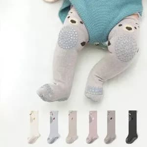 Anti Slip Socks Baby Crawling Knee Pads