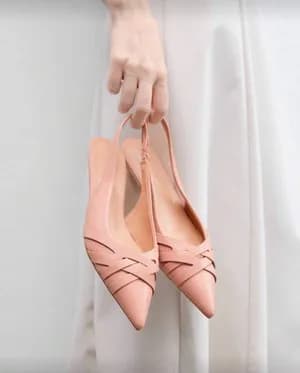 Pointy toe sling back Flats